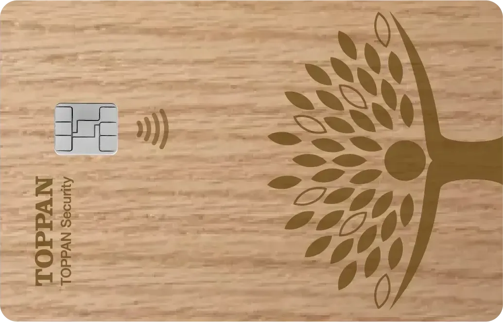 OxyWood Natural card design